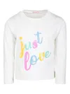 Billieblush Long-sleeved T-shirt In White
