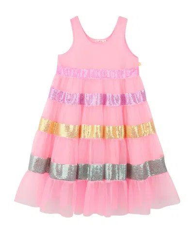 Billieblush Kids' Sequined Dress In Pink