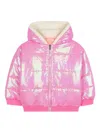 Billieblush Sequined Puffer Jacket In Pink