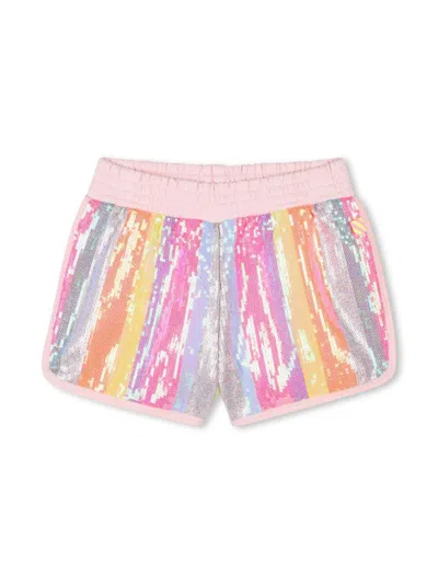 Billieblush Kids' Sequined Shorts In Pink