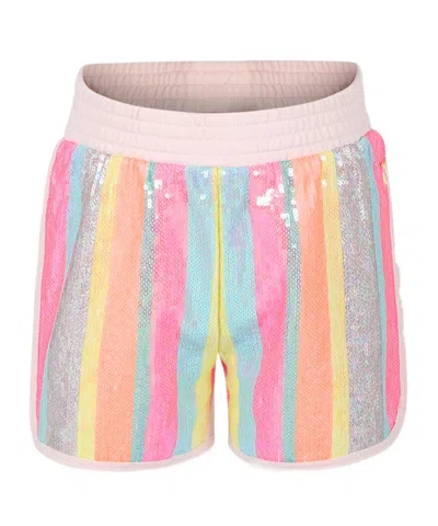Billieblush Kids' Sequined Shorts In Multicolor