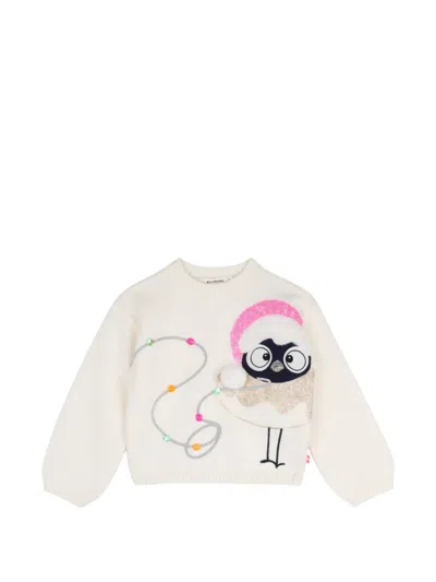 Billieblush Kids' Pullover Mit Pailletten In Neutral