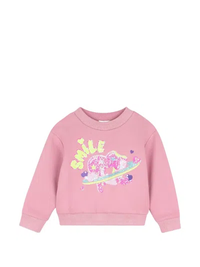 Billieblush Kids' Sequin-embellished Sweatshirt In Pink