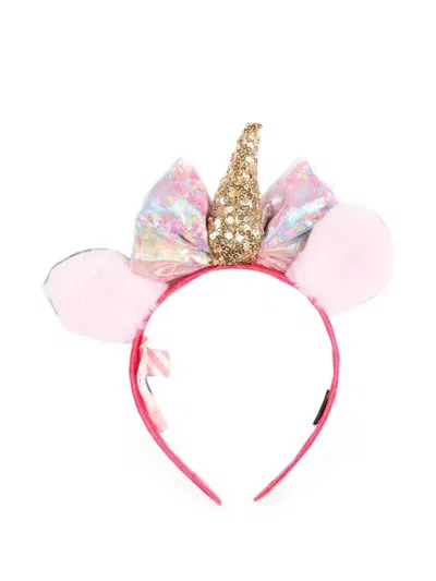 Billieblush Kids' Sequin-embellished Unicorn Headband In Pink