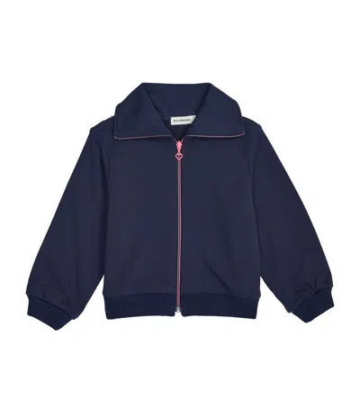 Billieblush Kids' Sequinned Fancy Cardigan In Blue