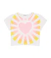 Billieblush Sequinned Heart Print T-shirt In White