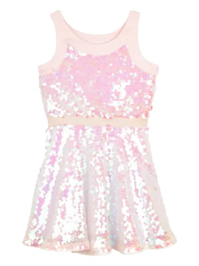 Billieblush Kids' Sequinned Sleeveless Dress In Pink