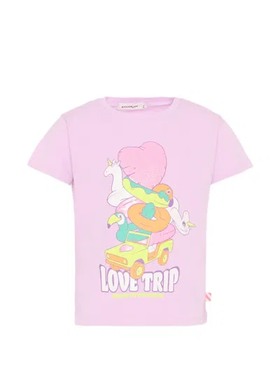 Billieblush Kids' Short-sleeve Graphic T-shirt In Pink