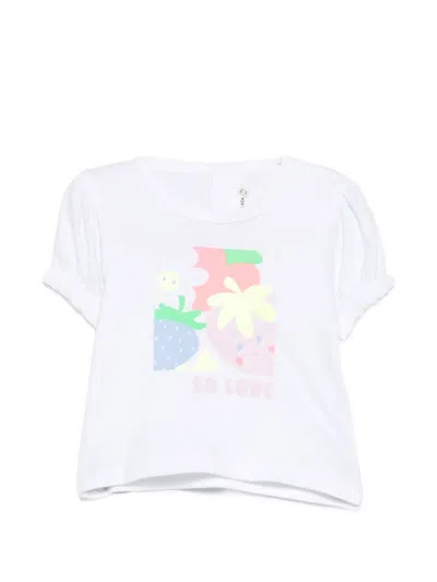Billieblush Babies' Short-sleeve Graphic T-shirt In White
