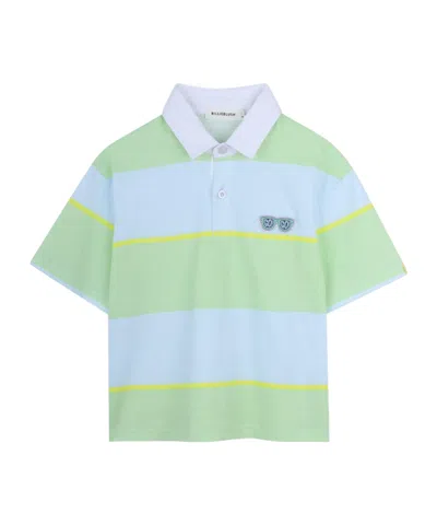 Billieblush Short Sleeve Polo Shirt In Multi