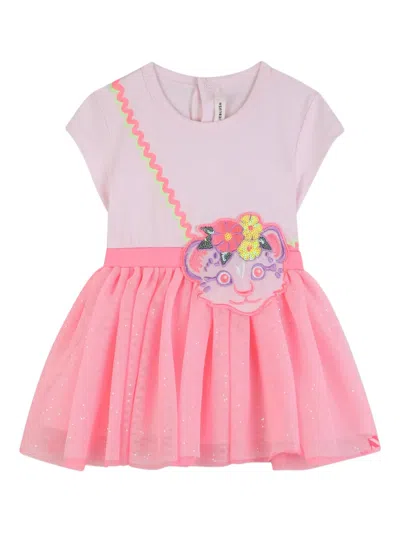 Billieblush Babies' Short-sleeve Tulle-skirt Dress In Pink