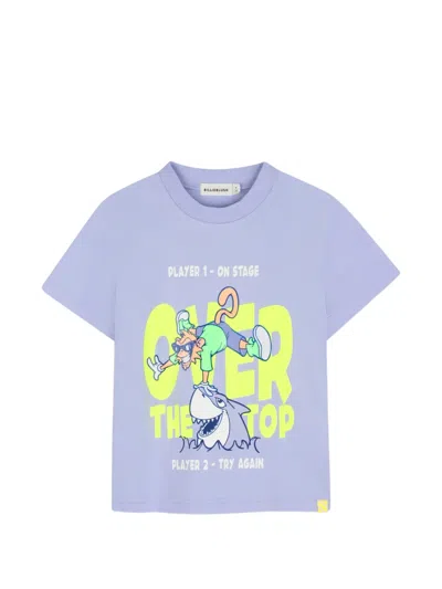 Billieblush Short-sleeved Graphic T-shirt In Purple