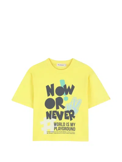 Billieblush Kids' Short-sleeved T-shirt In Yellow