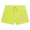 Billieblush Butterfly-print Cotton Shorts In Yellow