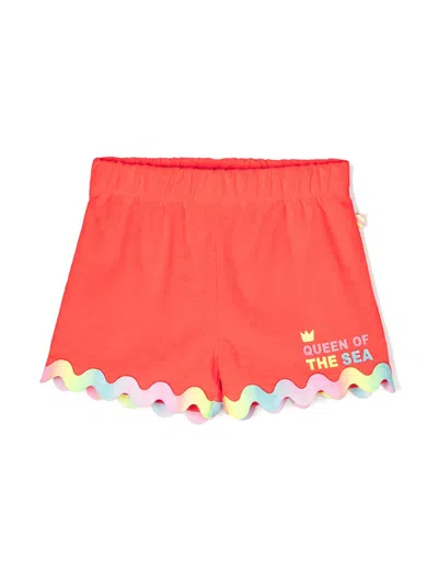 Billieblush Kids' Girls Coral Orange Towelling Shorts