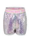Billieblush Sequin-embellished Shorts In Silver
