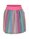Billieblush Multicolor Skirt For Girl With Sequins In Multicoloured