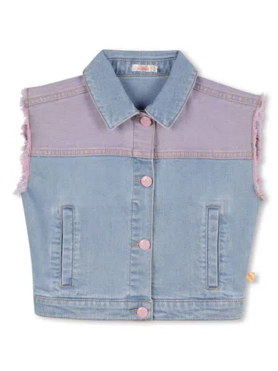Billieblush Kids' Sleeveless Jacket In Blue