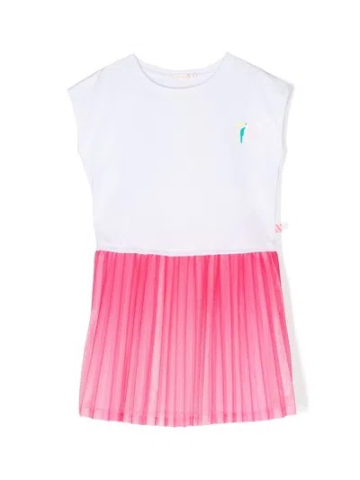 Billieblush Kids' Slogan-print Sleeveless Dress In White