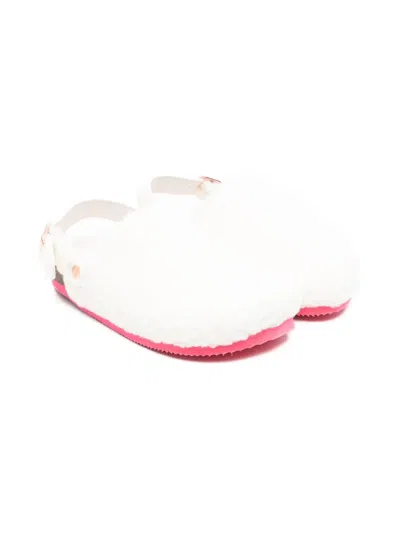 Billieblush Slingback Fluffy Slippers In Animal Print