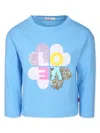 Billieblush Slogan-print T-shirt In Blue