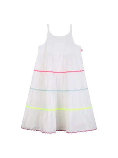 Billieblush Spaghetti Strap Cotton Dress In White