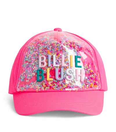 Billieblush Kids'  Star Logo Baseball Cap In Pink