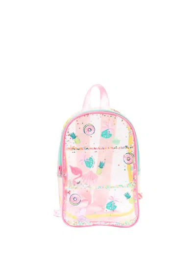 Billieblush Kids' Striped Backpack In Pink