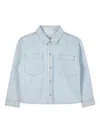 Billieblush Striped Button-up Shirt In Blue