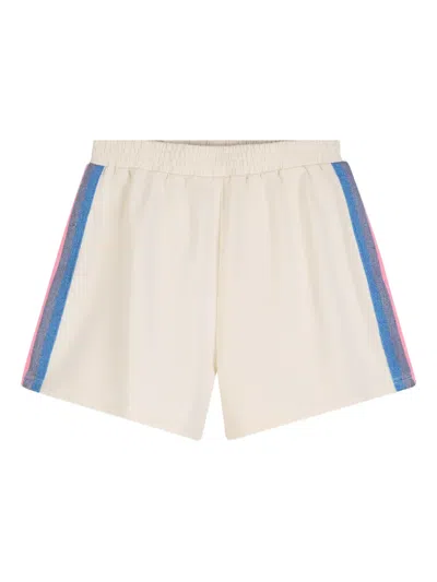 Billieblush Kids' Striped-detail Shorts In Neutral