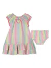 Billieblush Striped Dress Set In Pink
