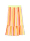 Billieblush Striped Maxi Skirt In Yellow