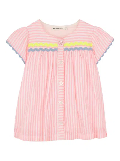Billieblush Babies' Striped-pattern Dress In Pink