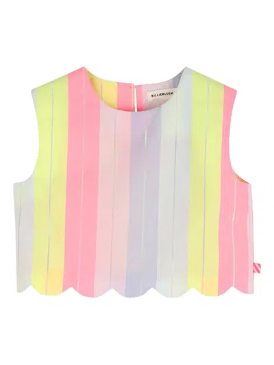 Billieblush Kids' Striped-pattern Top In Multi