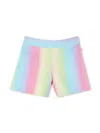 Billieblush Striped Shorts In Blue