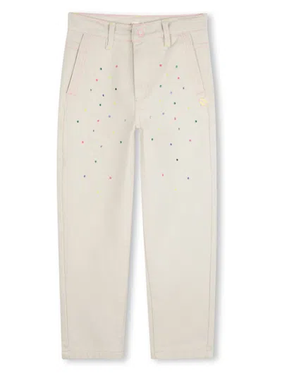Billieblush Kids' Studed Trousers In 中性色