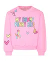 Billieblush Graphic-print Sweatshirt In Pink