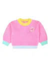 Billieblush Colour-block Knit Sweater In Pink