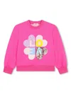 Billieblush Sequin-embellished Fleece Sweatshirt In Pink