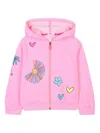 Billieblush Long-sleeved Brushed Sweatshirt In Pink