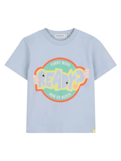 Billieblush T-shirt Con Stampa In Blue