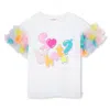 Billieblush White T-shirt For Girl With Writing In White