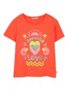 Billieblush Sequin-embellished T-shirt In D Corail Fluo