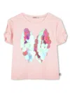 Billieblush Sequin-embellished T-shirt In X Pink Pale