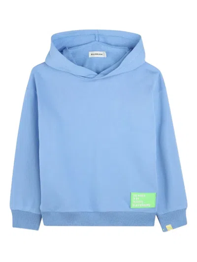 Billieblush Kids' Text-print Hoodie In Blue