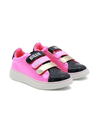 Billieblush Kids' Touch-strap Sneakers In Pink