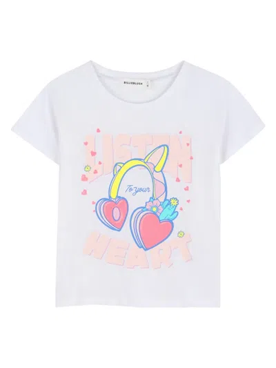 Billieblush T-shirt Con Stampa In Purple