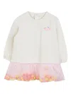 Billieblush Tulle-hem Sweatshirt Dress In White