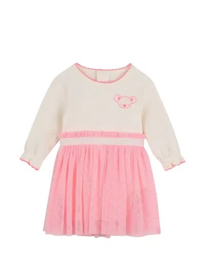 Billieblush Babies' Tulle-overlay Koala-print Dress In Neutral