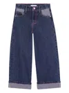 Billieblush Turn Up-hem Jeans In Blue